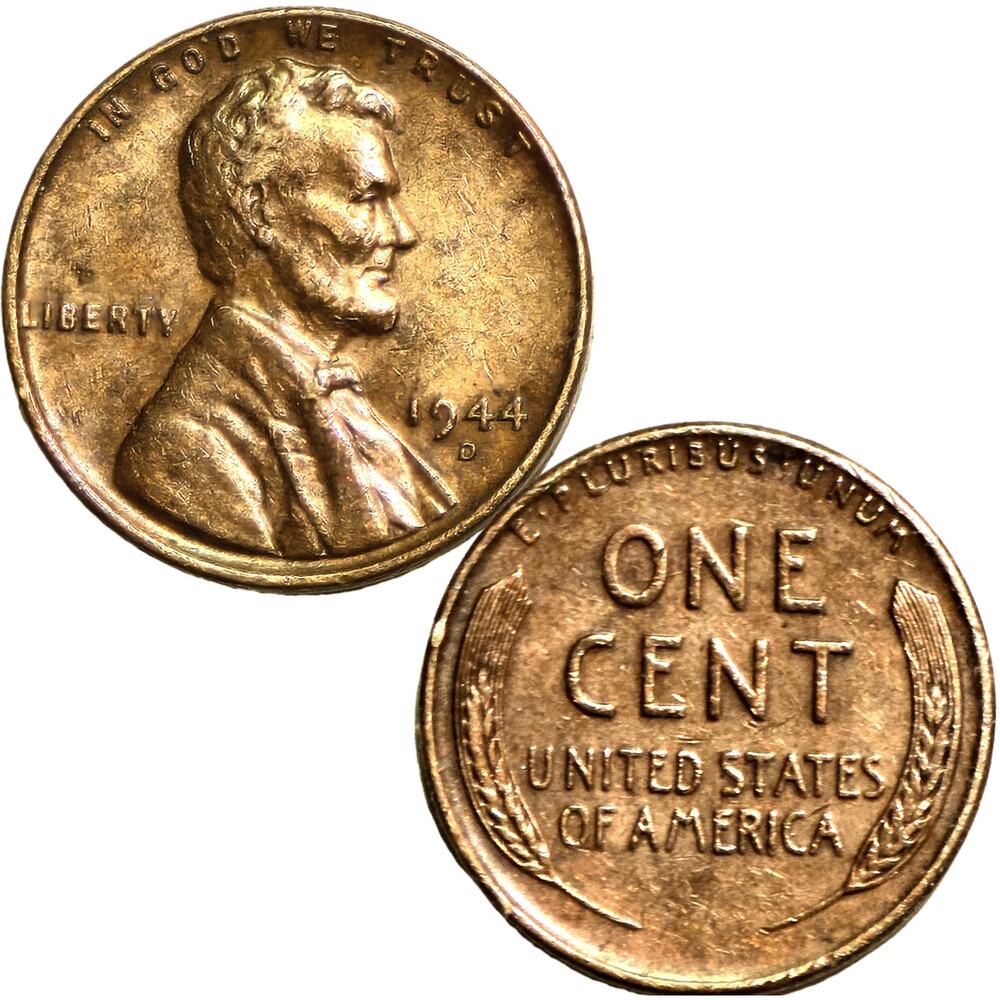 1944 D Over S Repunched Mint Mark Lincoln Wheat Back Cent Doubled Die Coin READ